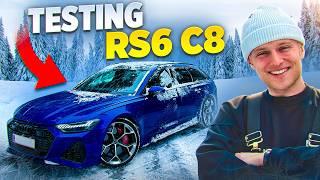 The ultimate Grocerygetter? - Drifting the Audi RS6 C8 in the snow!