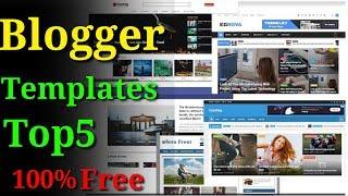 top 5 best free blogger template 2018 | Responsive SEO  Friendly