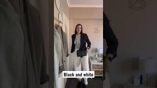 Black and white #blazers #fashion #jacketfashion #trendingsong