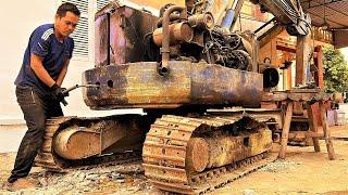 The Genius Mechanic Boy Repaired and Restored the Entire Giant Komasu Excavator in 86 Days No Break