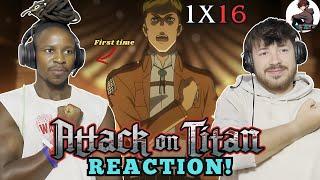 Beyond the walls! His first time reacting to ATTACK ON TITAN | EPISODE 16 REACTION (w/Subtitles)