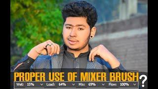 Proper Use Of Mixer Brush Tool // Photoshop CC Tutorials