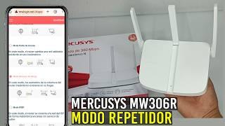 CONFIGURAR Router Mercusys MW306R en Modo REPETIDOR desde el CELULAR(Fácil y Rápido)