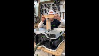 Crafting precise joinery with Festool's new cordless table saw! 