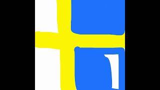 Sweden Flag Art #8