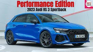 2023 Audi RS 3 Sportback Performance Edition Nogaro Blue Exterior and Interior