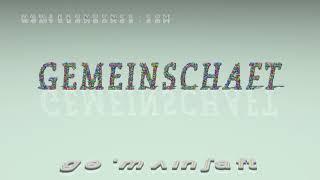 Gemeinschaft - pronunciation