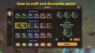 How to craft and dismantle parts | Doomsday: Last Survivors