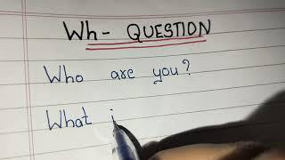 Wh-Type Questions// Examples of Wh -Questions