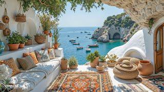 Summer Cabin Jazz | Soft Jazz Melodies In Summer Cabin With Natural Sea Sounds For Working, Relax...