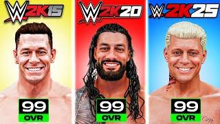 I Beat The HIGHEST Overall Superstar In EVERY WWE 2K Game!