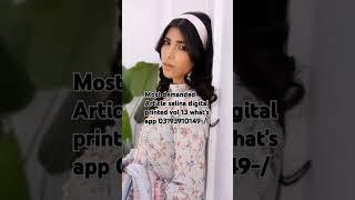 MOST DEMANDED ARTICLE LONCH ALHAMDULLAH  SALINA REGALIA DIGITAL PRINTED LAWN VOL 13 ORDER NOW ️