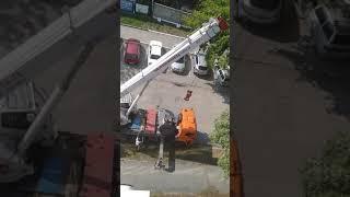 Кран Челябинец в действии