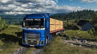 Realistic Wooden Beam Delivery Across Stunning Landscapes | JBX + Reshade | ETS2 1.50 Mods