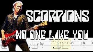 Scorpions - No One Like You (Accurate Bass Tabs | Notation) By @ChamisBass  #chamisbass #scorpion