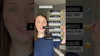 Basic Italian #learnitalian #italianlanguage #italy