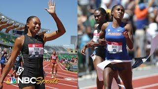 Allyson Felix secures Worlds spot while teenager Talitha Diggs rallies in 400m epic | NBC Sports