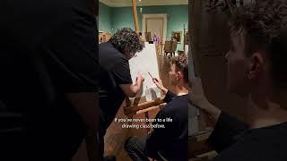 Life drawing at the Usher Gallery