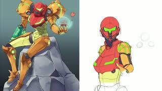 Samus redesigned as more of a foot soldier