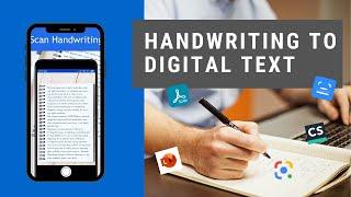 7 Top Apps to Convert Handwriting to Digital Text on Android and iOS | Handwriting Scanner App