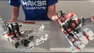 LEGO Ev3 Robotic Arm V2 | (with the program to build it yourself)