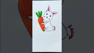 Easy Rabbit Drawing  For kids #kids #easydrawing #kidsdrawing #forkids #kidstv #anaya