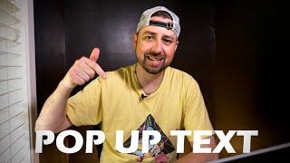 How To Create an EASY Pop Up Text Animation | Premiere Pro Tutorial