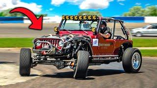 DRIFTING MY TWIN TURBO JEEP AT A PRO EVENT