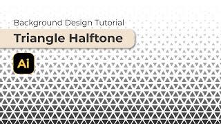 How to Create a Triangle Halftone Abstract Background in Illustrator