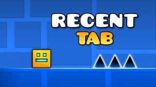 The Geometry Dash Recent Tab…