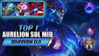 Wild Rift Aurelion Sol TOP 1 mid - S14 rank game + build