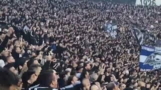 This is the moment when PAOK fans knew they are the Champions of Greece 2024 (Θύρα 4) PAOK Gate 4