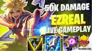 50k BIG DAMAGE EZREAL BUILD - Wild Rift HellsDevil Plus Gameplay