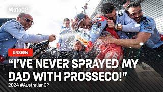 Marc Marquez celebrates his 3rd win of 2024!  | 2024 #AustralianGP UNSEEN