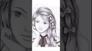 ️ #trending #ye #skl #beautiful #girls #drawing #paincil #sketch #yshorts #sinejat ️️
