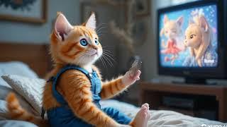 cute kitten living alone #capcut #ai #animation #animals #funny #foryou #cat #cute #viralvideo #fyp