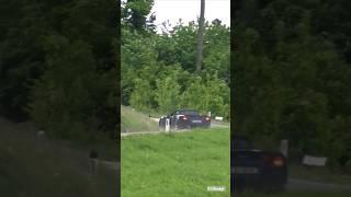 Corvette loses control & CRASHES 