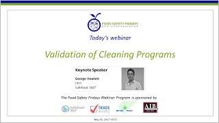 Validation of Cleaning Programs