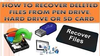 How to Recover Deleted Files from USB, SD card or From External hard disk?