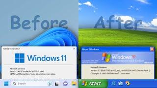 How to transform Windows 11 into Windows XP