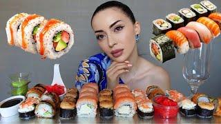 КУДА ПРОПАЛА ? Mukbang суши  Ayka Emilly