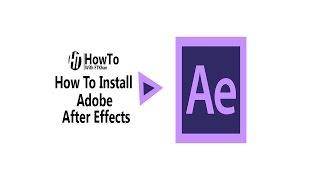 Installing Adobe After Effects(2015)