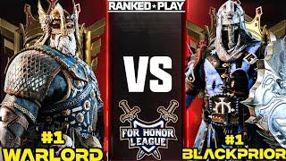 NUMBER 1 RANKED BLACK PRIOR VS NUMBER 1 RANKED WARLORD! FOR HONOR