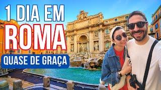 UM DIA EM ROMA QUASE DE GRAÇA! O Que Fazer em Roma, Atrações Baratas, Onde Comer Massa, City Tour