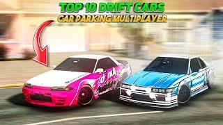 Top 10 Best Smooth Drift Cars | New Update Car Parking Multiplayer