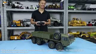 HG P801 1/12 RC Military Truck, Metal 8x8 Chassis. Radio, LED & Sound System.