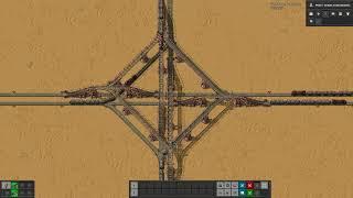 Factorio Space Age Elevated Rails 4-Way Intersection