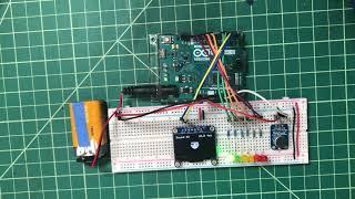 Simple Arduino VUMeter with OLED display and LEDs