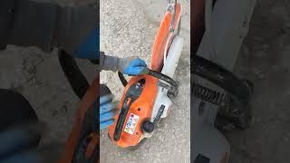 Как заводить и работать Бензорезом Stihl TS 420. Аренда в Симферополе.