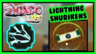 Lightning Shuriken Location + Showcase (Shindo Life)